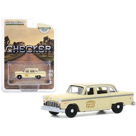 GREENLIGHT 1971 Checker Taxicab Yellow Tisdale Cab Co. Hobby Exclusive .16 4 Diecast Model Car 30182